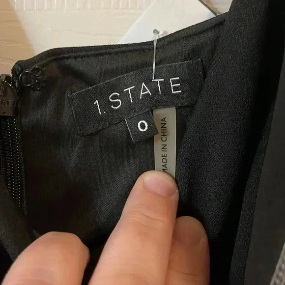 1. State Contrast-Stitch Slip Sheath Dress - Picture 6 of 7